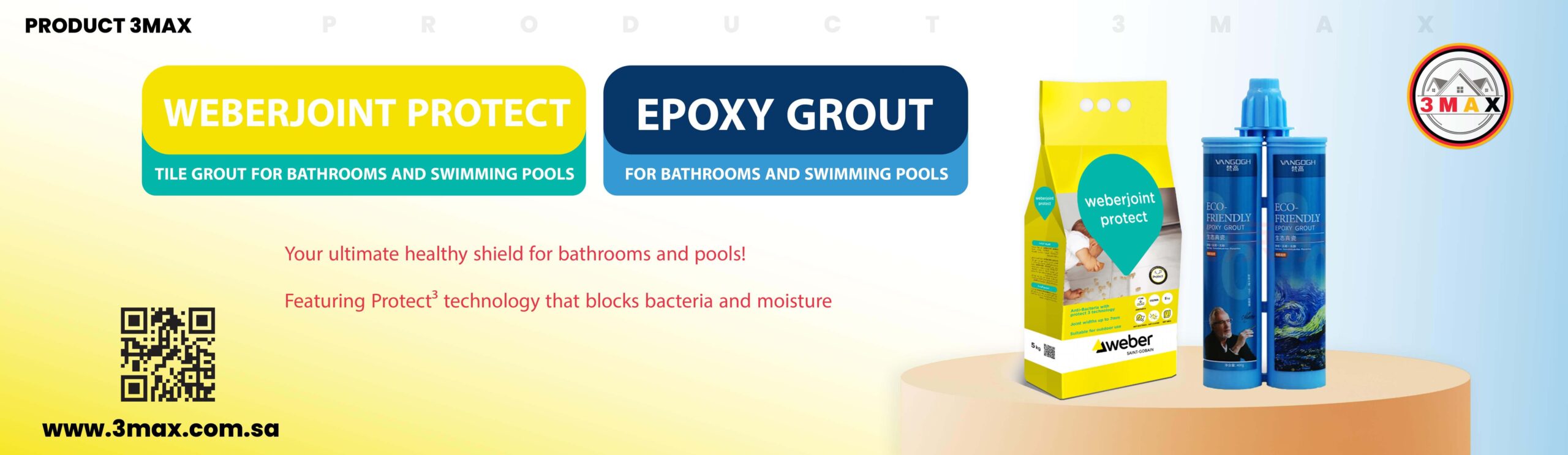 Weber joint protect epoxy grout